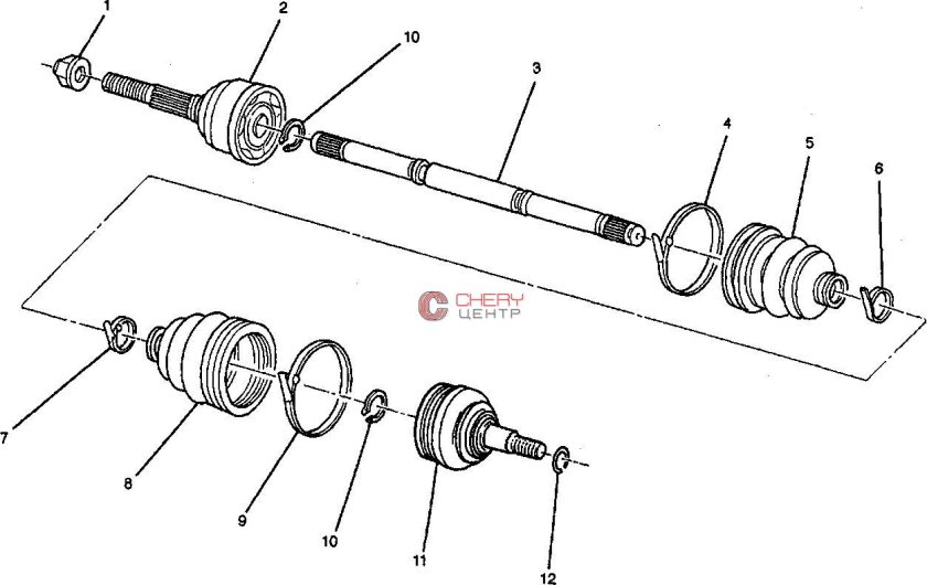 Передний привод Шевроле Эпика схема
