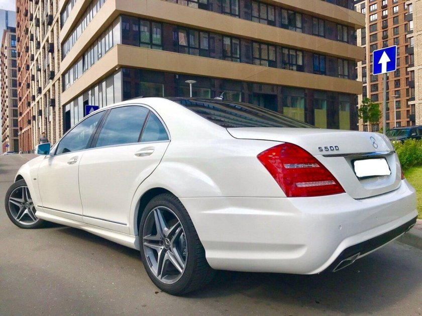 221 Мерседес белый Рестайлинг