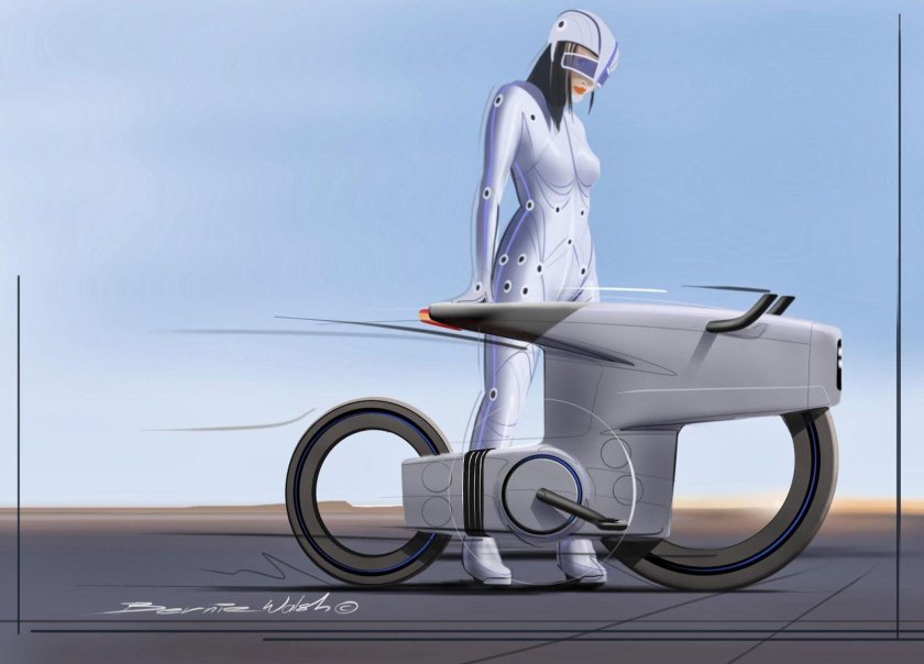 Футуристический велосипед