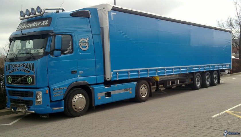 Volvo fh12 с полуприцепом