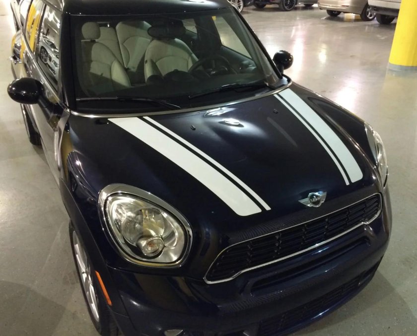 Мини Купер r56 с полосами