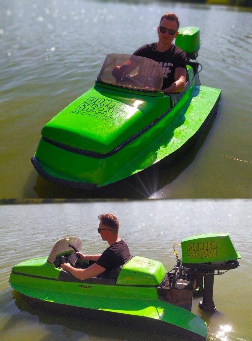 Лодка из коляски от мотоцикла