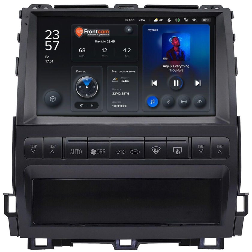 Штатное головное устройство toyota land cruiser