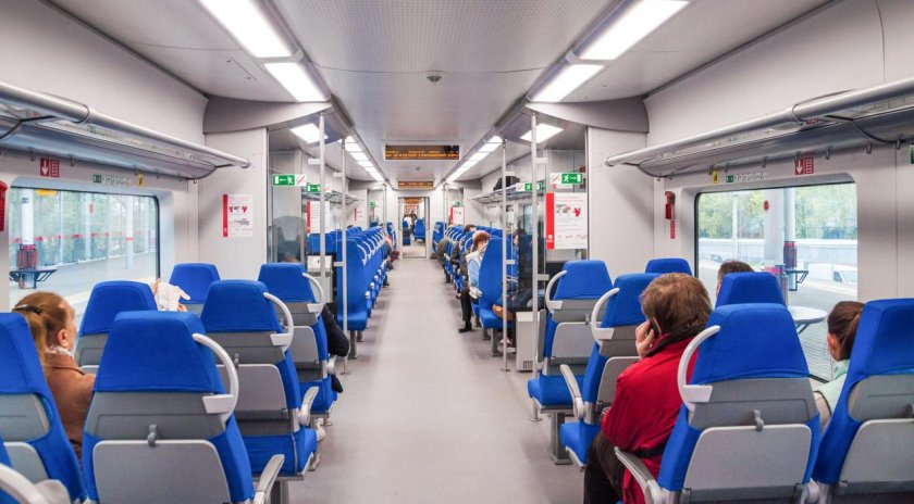 Ласточка поезд внутри