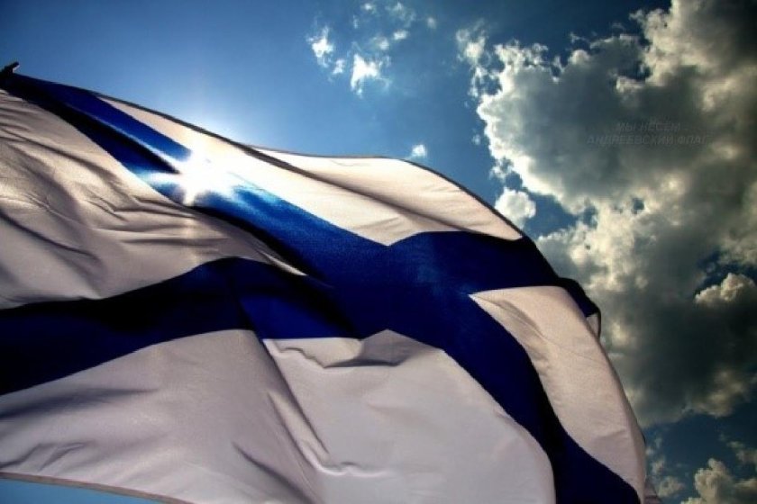 Флаг ВМФ РФ Андреевский
