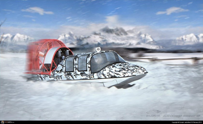 Аэросани амфибия