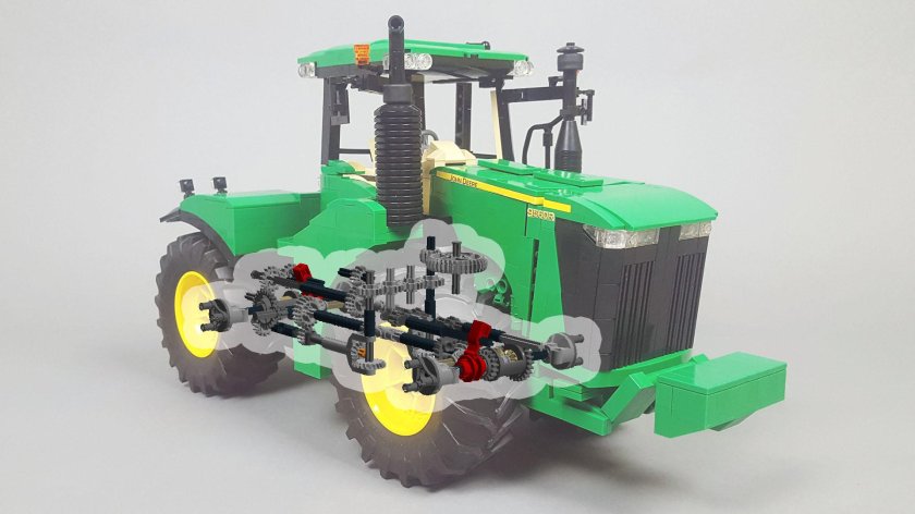 Лего трактор Джон Дир