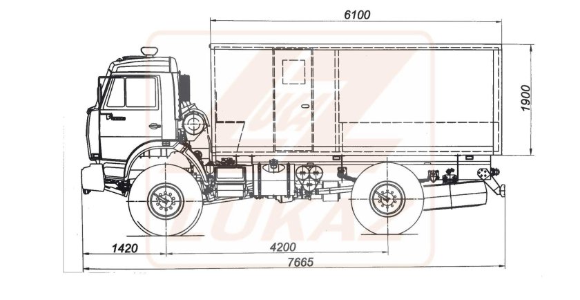 КАМАЗ 43502 автозак