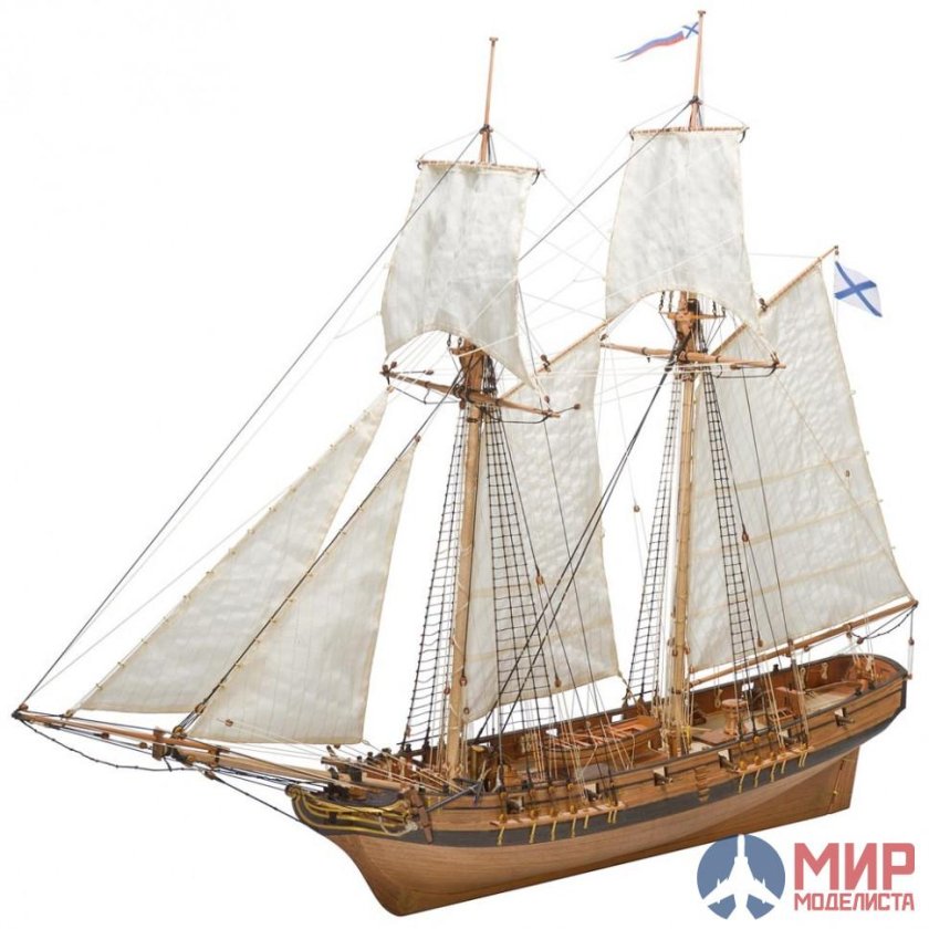 Master korabel" модель сборная "шхуна Полоцк" плюс 1/72 мк0302р
