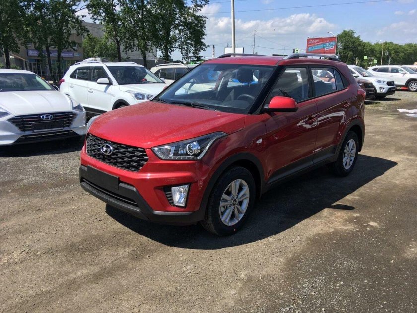 Хендай Крета 2020 красная