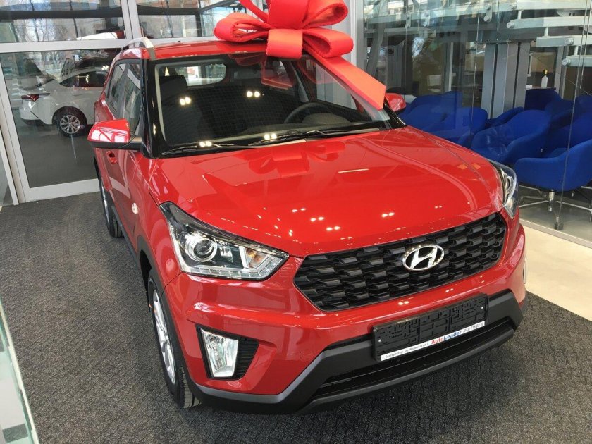 Хендай Крета 2020 красная