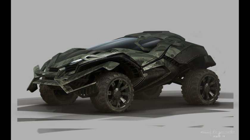 Бэтмобиль 2016 концепт арт