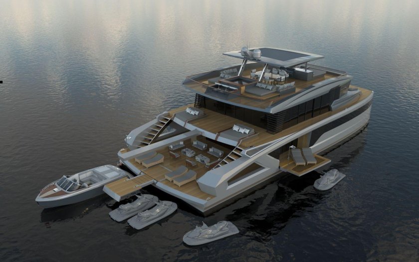 Моторный катамаран eciyachts 21m Catamaran