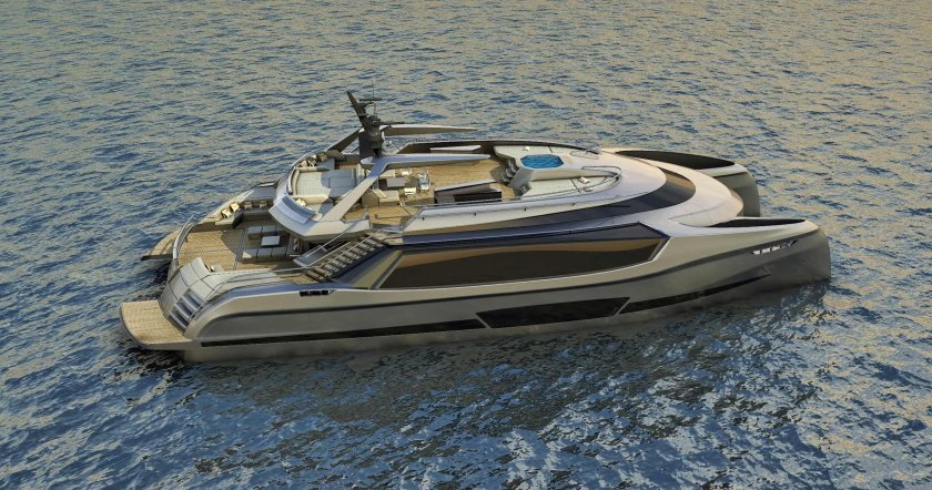 Большой моторный катамаран Power Catamaran