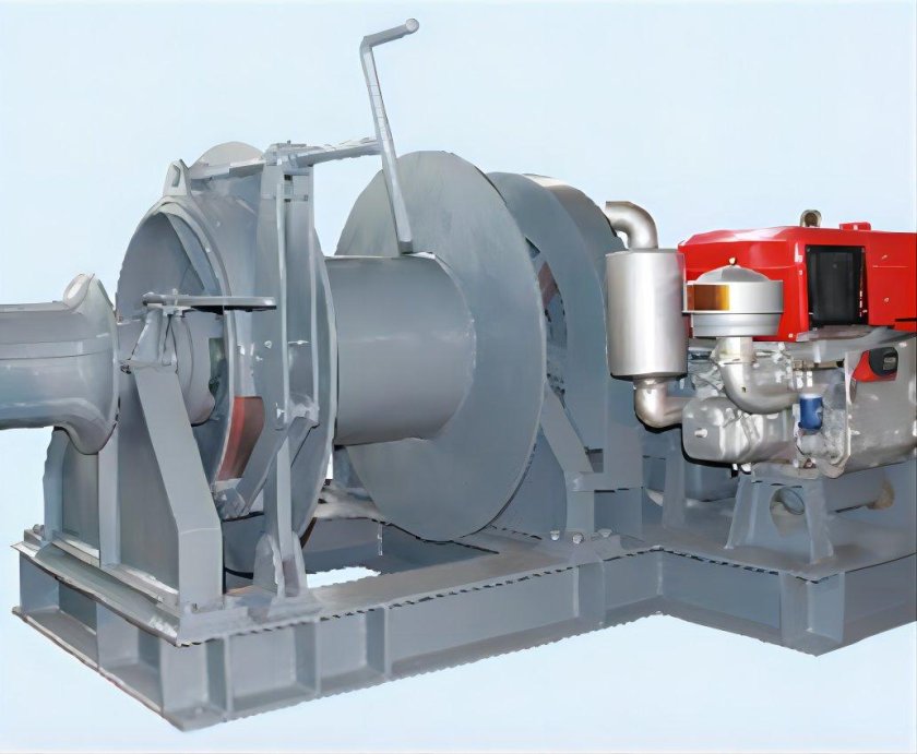 Дизельная лебедка для прокладки кабеля