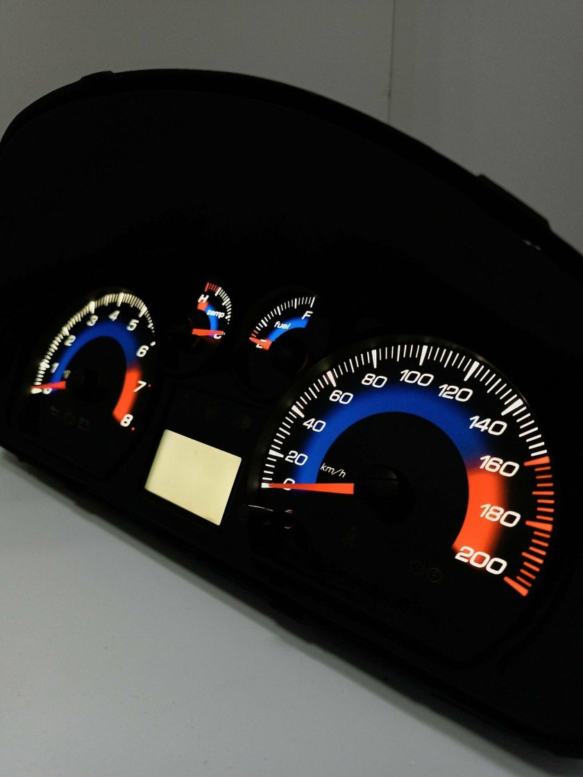 Шкалы приборов Авео т250