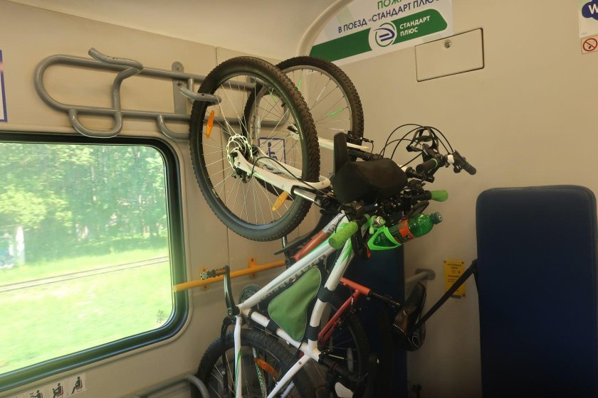 Крепления для велосипедов в электричках