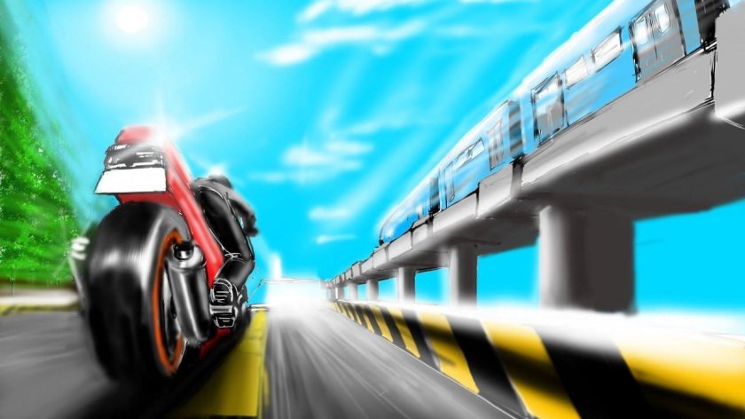 Железная дорога мотоцикл