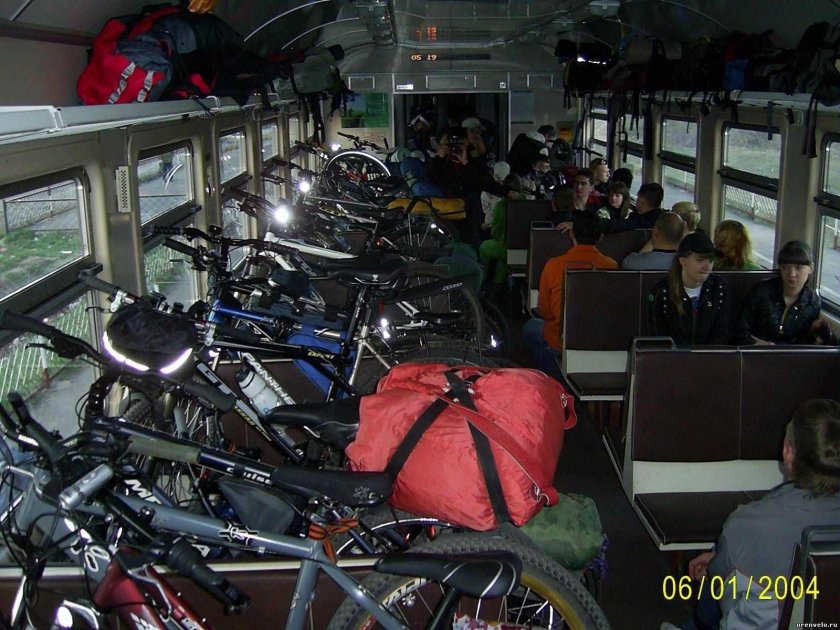 Велосипед в электричке