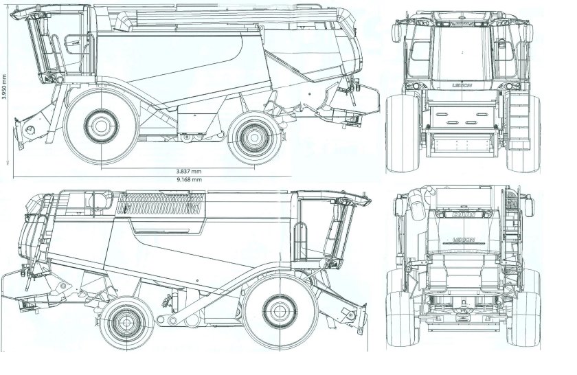 Габармтыкомбайна Акрос 530