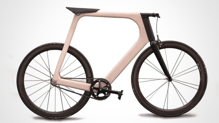 Современный деревянный велосипед