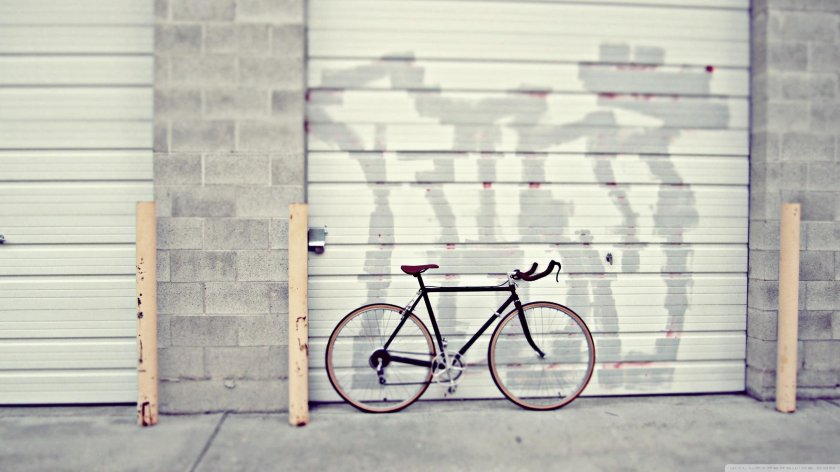 Ретро обои велосипед