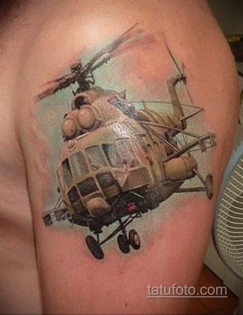 Тату вертолет ми 24