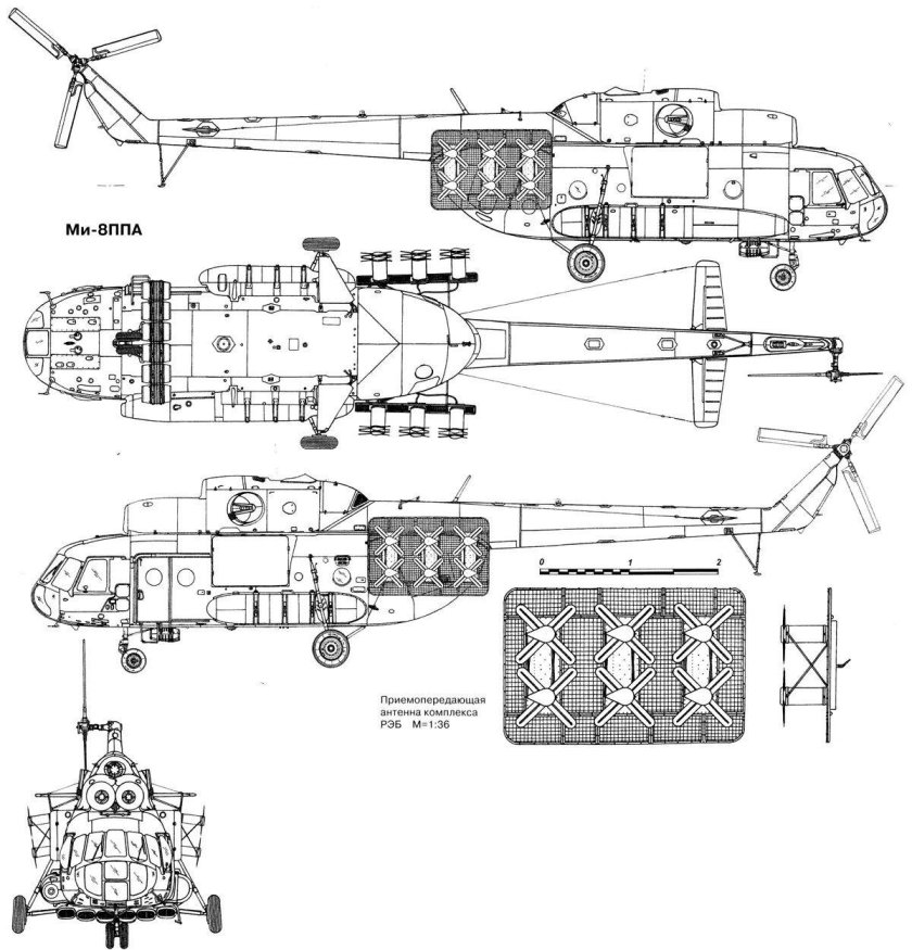 Вертолет ми8 схема габариты