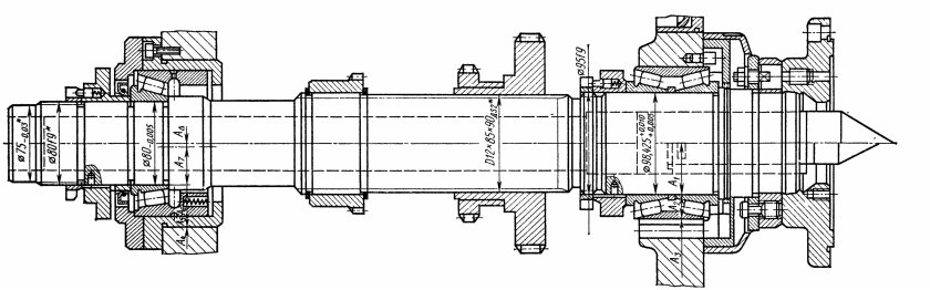 Шпиндель токарного станка 16к20