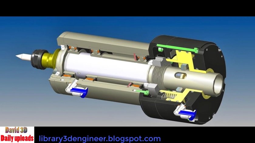 Шпиндель 3д модель