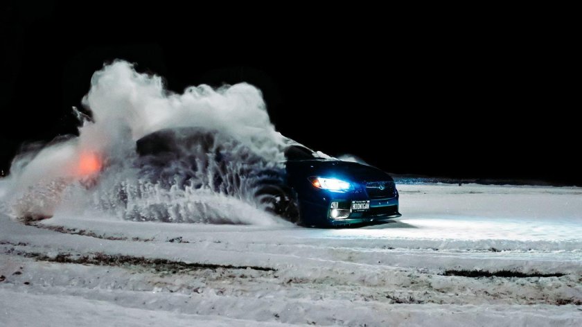 Субару зимний дрифт