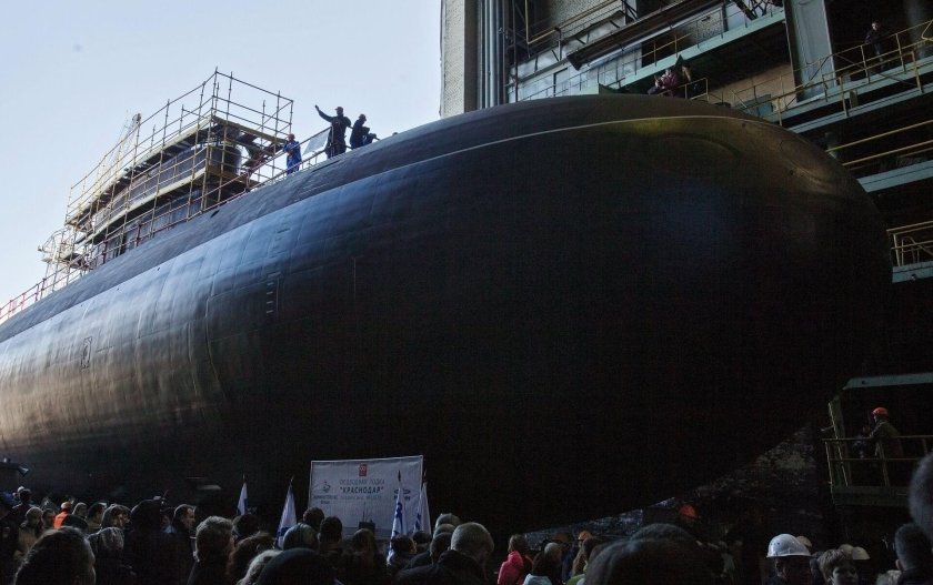 Спуск на воду подводной лодки Адмиралтейские верфи