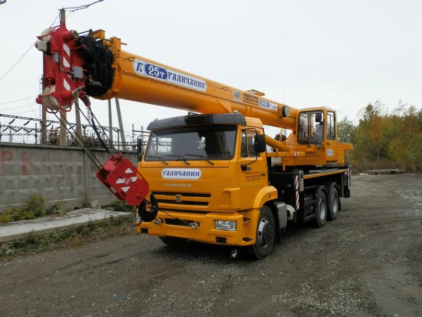 КАМАЗ кран Галичанин 25 тонн