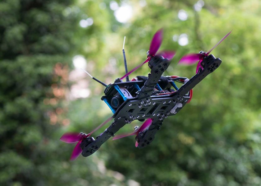 Съемка гонок с дрона