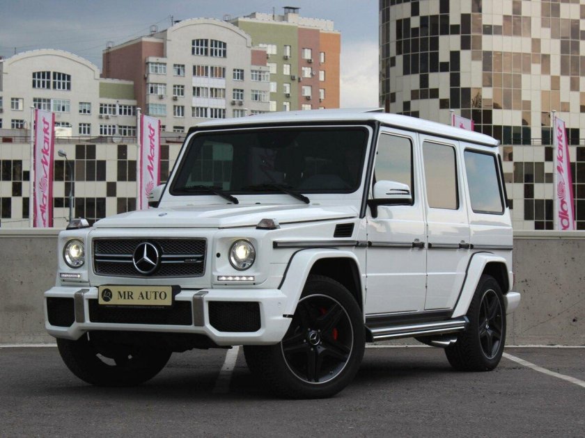 Mercedes Benz g63 белый