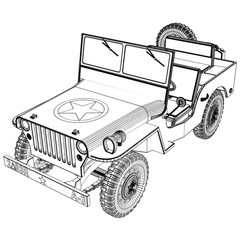 Jeep Willys MB 3d