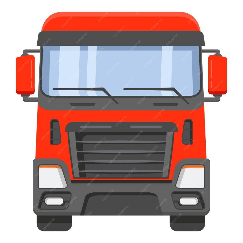 Кабина грузовика вектор