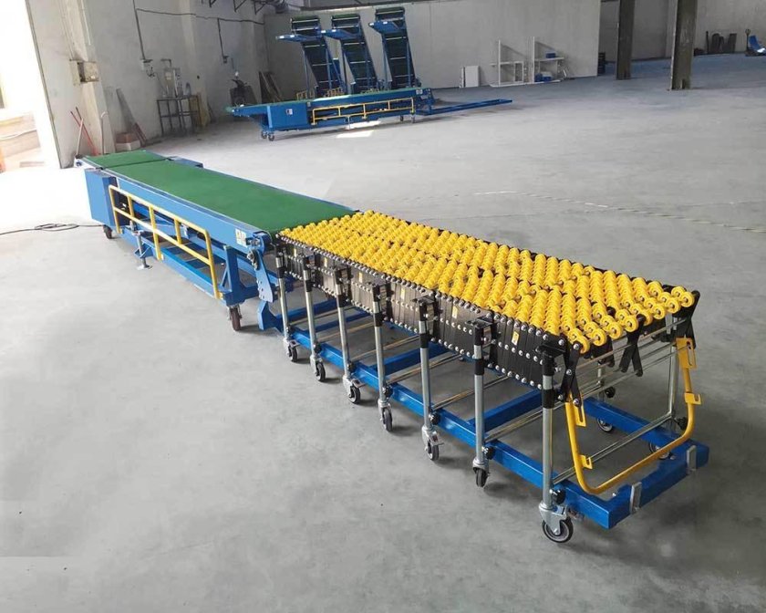 Конвейер для разгрузки фур