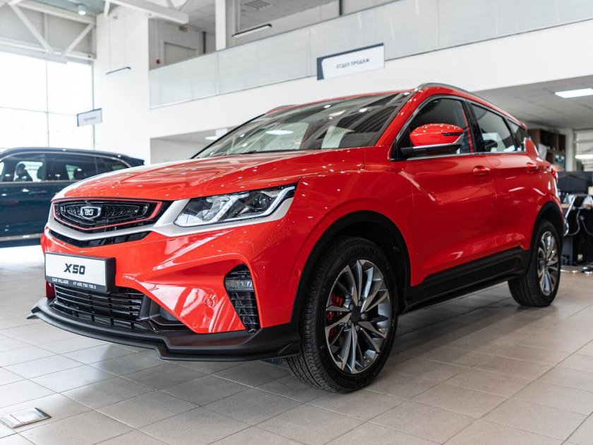 Geely coolray 2022 красный