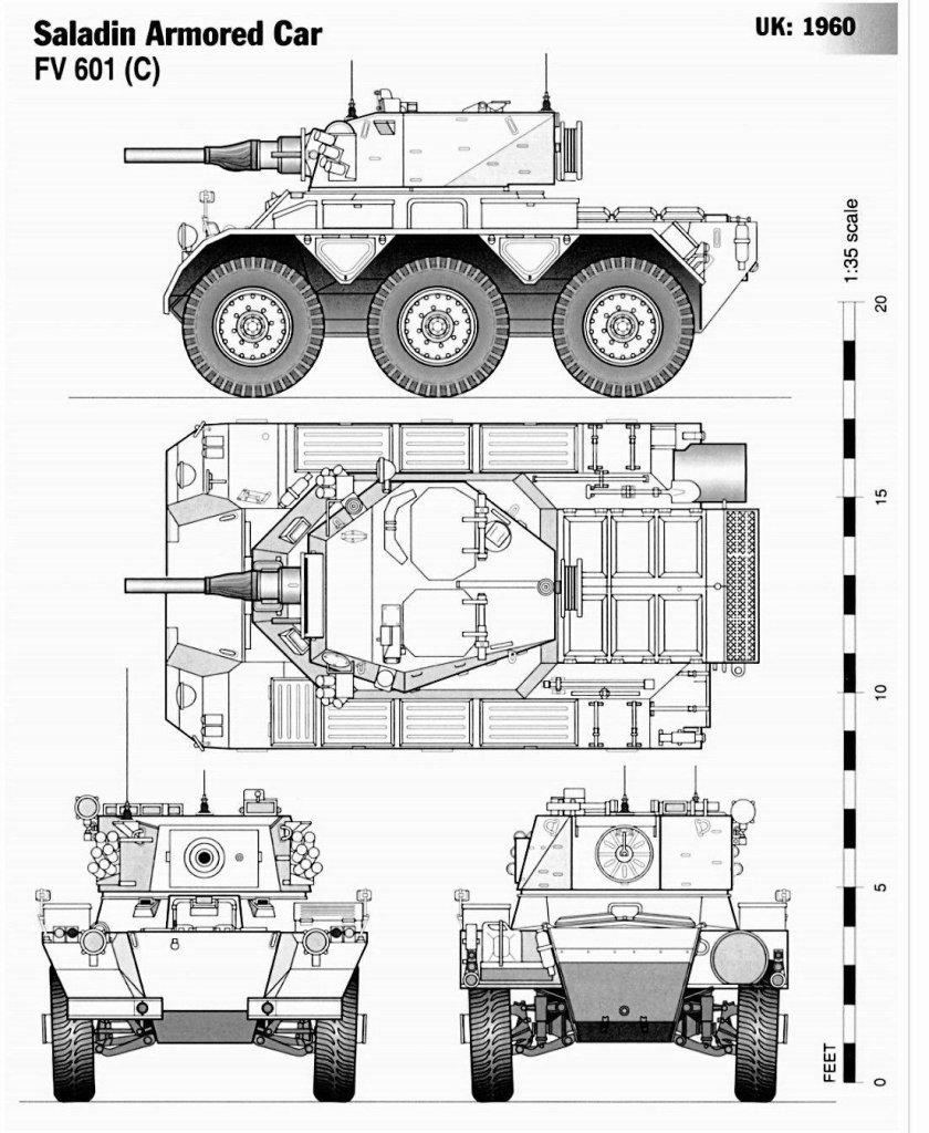 Бронеавтомобиль Саладин fv601