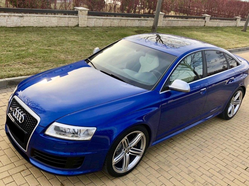 Ауди а6 синяя