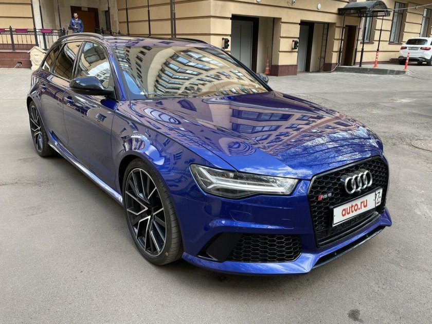 Ауди рс6 универсал синий