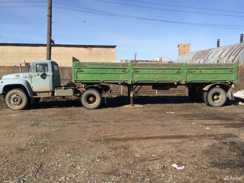 Зил 130 с полуприцепом