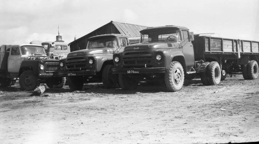 ЗИЛ 130 в1 с полуприцепом