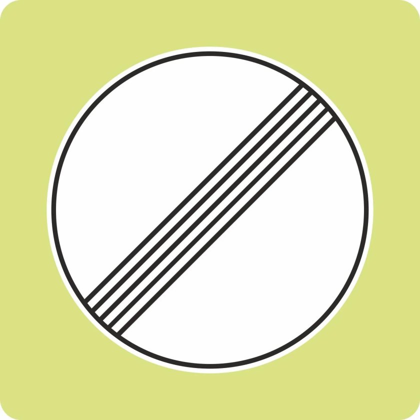 Знак круглый с полоской