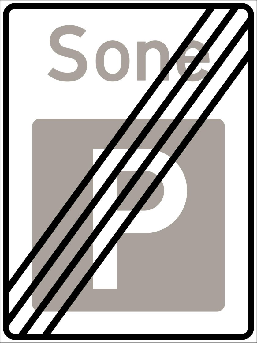 Знак конец зоны