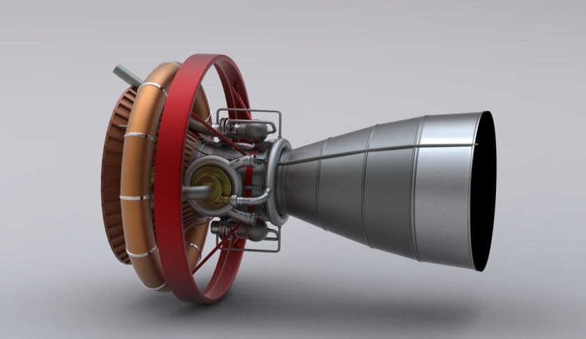 Микро турбореактивный двигатель