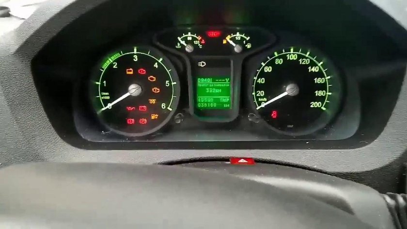 Газель некст приборная панель