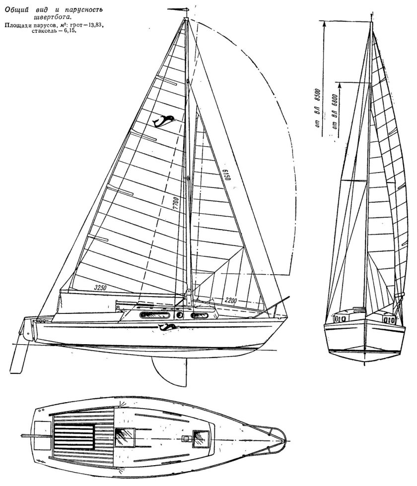 Парусная яхта tetis чертежи
