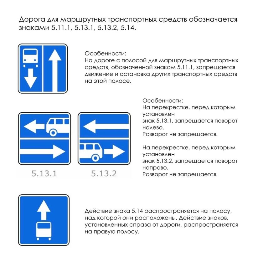 Полоса для маршрутных транспортных средств